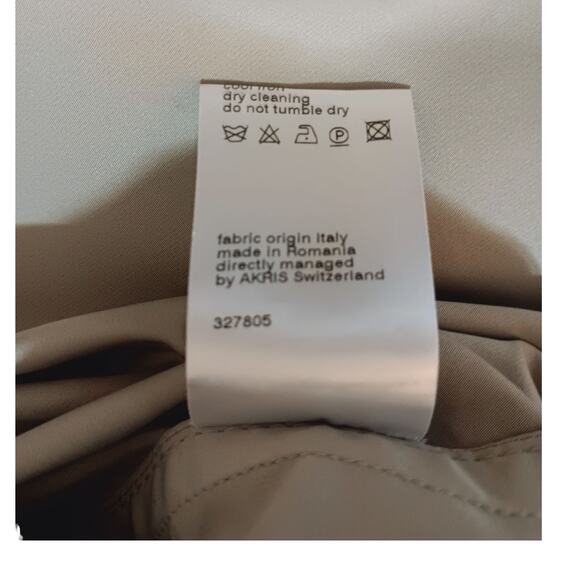 AKRIS PUNTO Mixed Media Dress Size 6 Snap Pockets Bubble Hem Utility Avant Garde - Picture 14 of 16